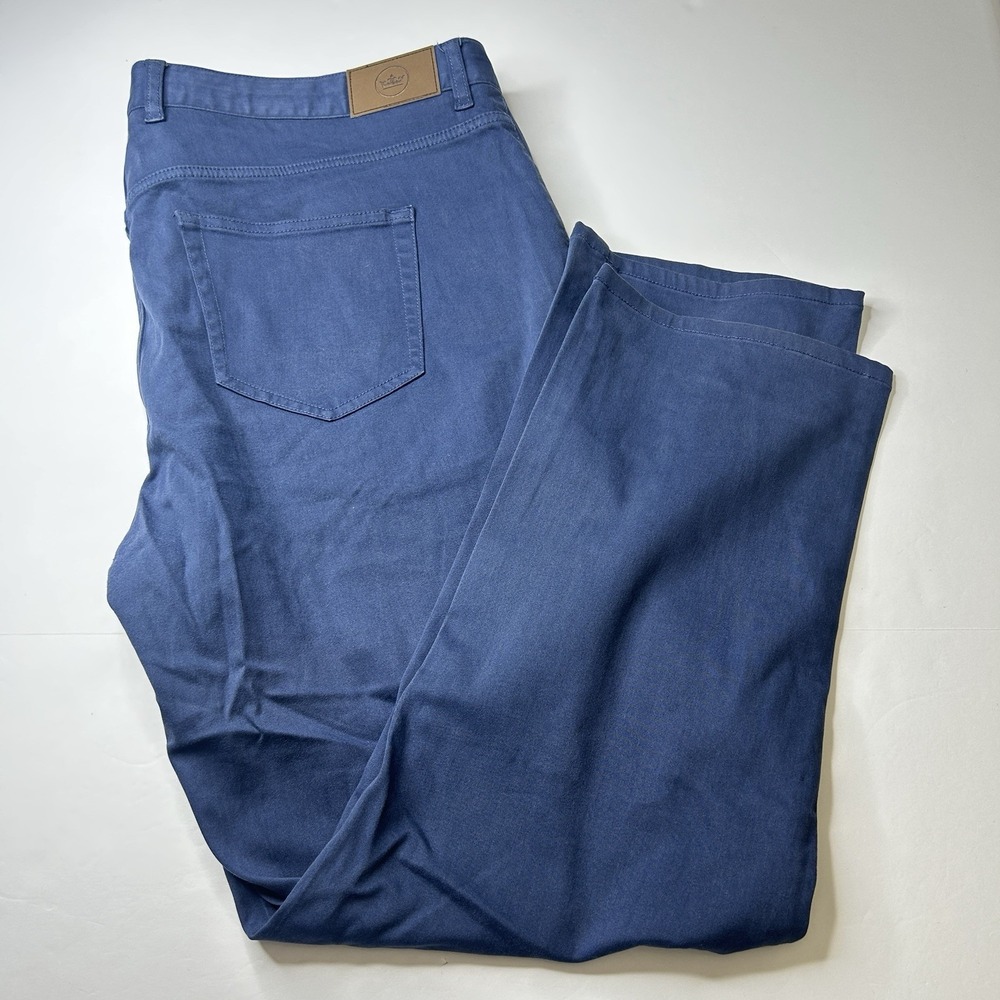 Peter Millar Ultimate Sateen Five Pocket Chino Pants 40 Men's 40x27 Navy Blue